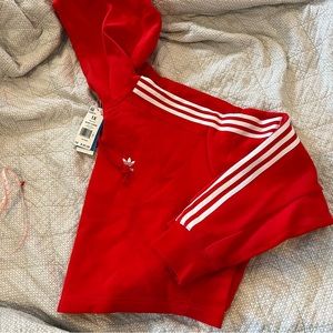 Red Adidas Short Hoodie-Size 1X NWT